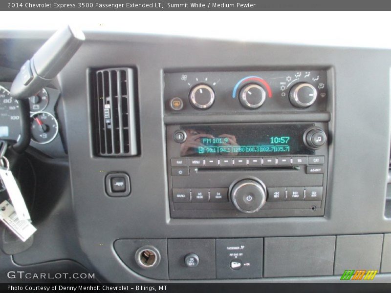 Summit White / Medium Pewter 2014 Chevrolet Express 3500 Passenger Extended LT