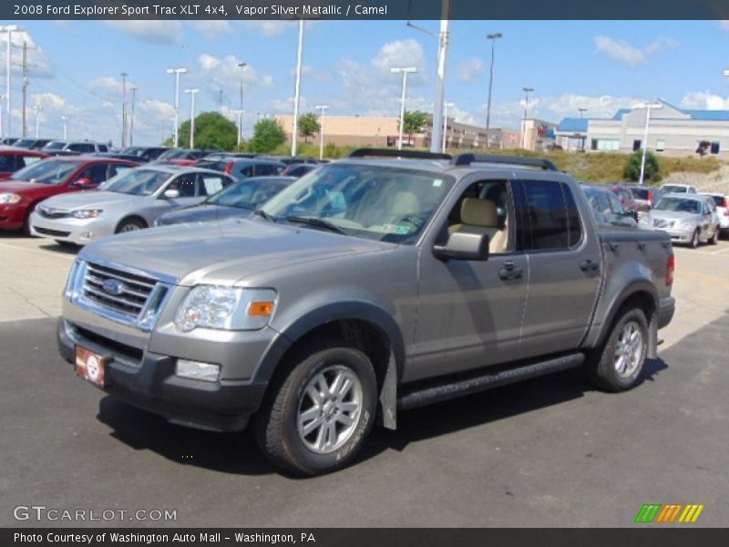 Vapor Silver Metallic / Camel 2008 Ford Explorer Sport Trac XLT 4x4