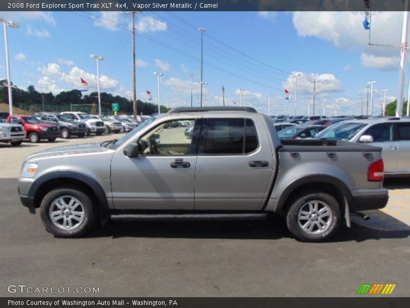 Vapor Silver Metallic / Camel 2008 Ford Explorer Sport Trac XLT 4x4