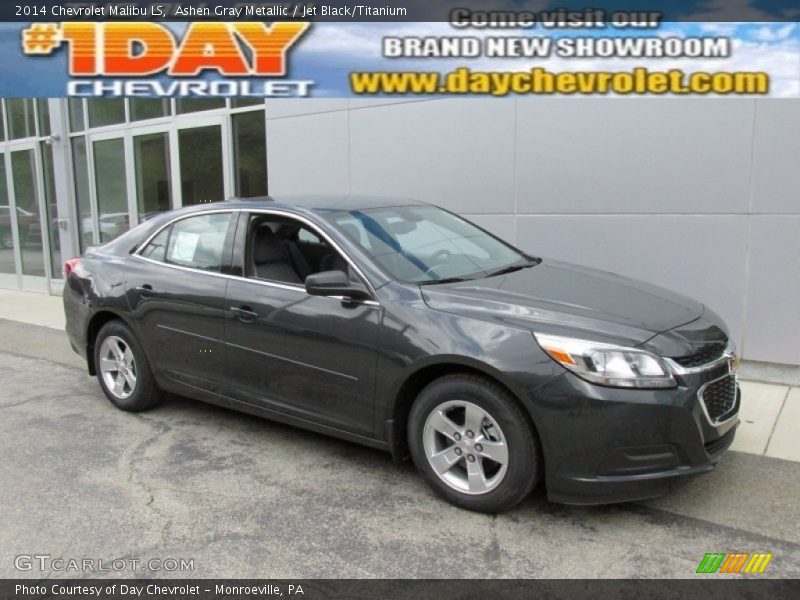 Ashen Gray Metallic / Jet Black/Titanium 2014 Chevrolet Malibu LS
