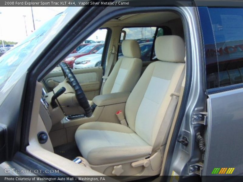 Vapor Silver Metallic / Camel 2008 Ford Explorer Sport Trac XLT 4x4