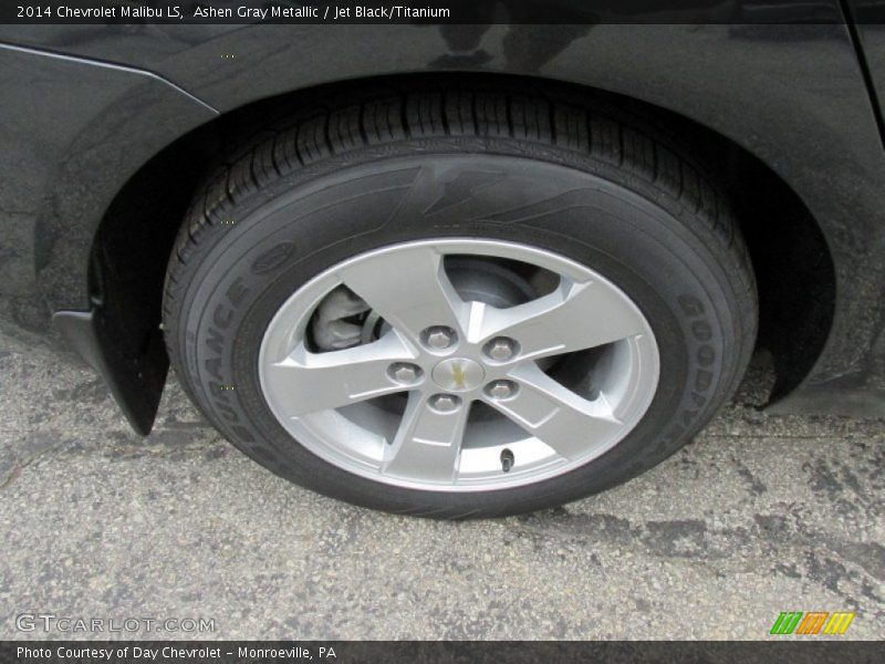 Ashen Gray Metallic / Jet Black/Titanium 2014 Chevrolet Malibu LS