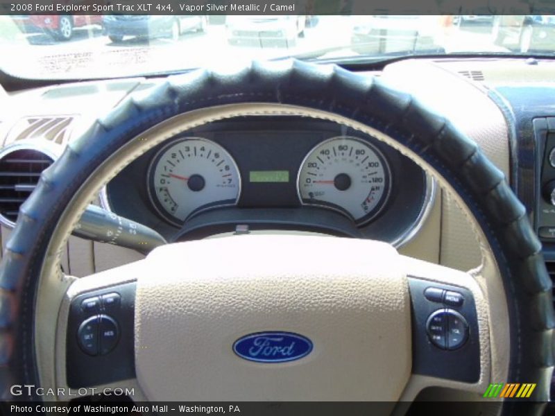 Vapor Silver Metallic / Camel 2008 Ford Explorer Sport Trac XLT 4x4
