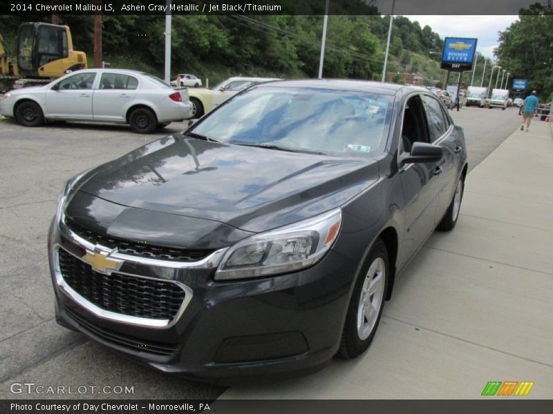 Ashen Gray Metallic / Jet Black/Titanium 2014 Chevrolet Malibu LS