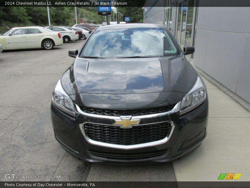 Ashen Gray Metallic / Jet Black/Titanium 2014 Chevrolet Malibu LS