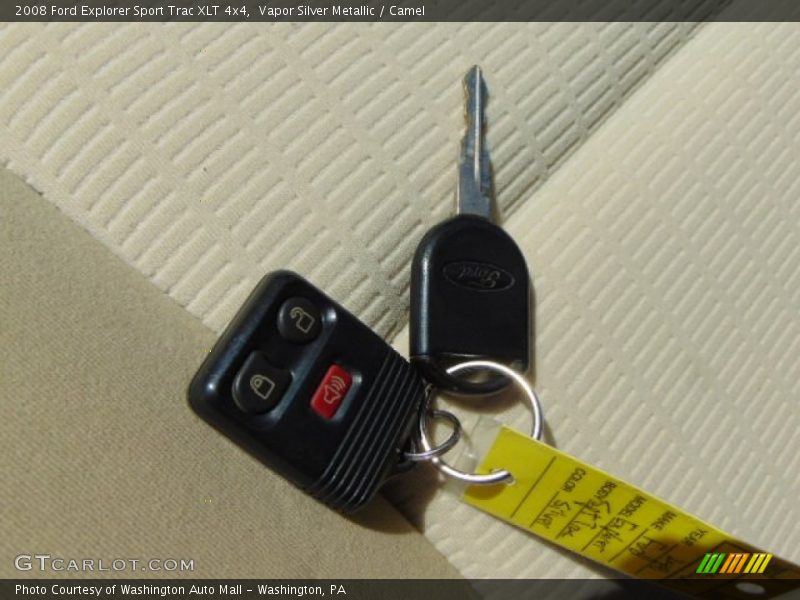 Vapor Silver Metallic / Camel 2008 Ford Explorer Sport Trac XLT 4x4