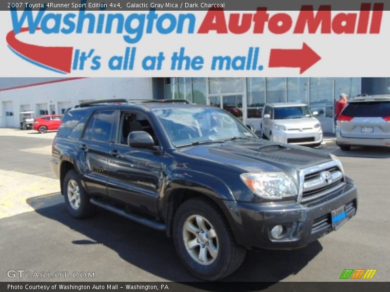 Galactic Gray Mica / Dark Charcoal 2007 Toyota 4Runner Sport Edition 4x4