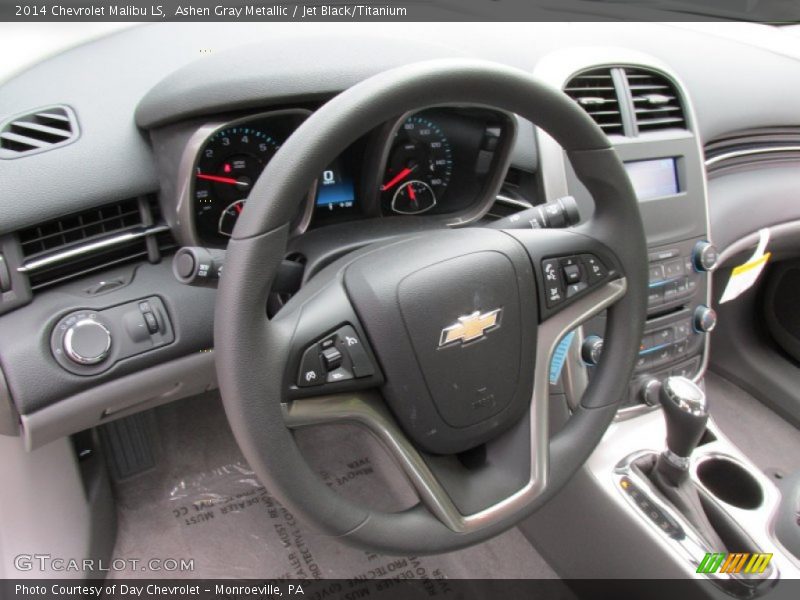 Ashen Gray Metallic / Jet Black/Titanium 2014 Chevrolet Malibu LS