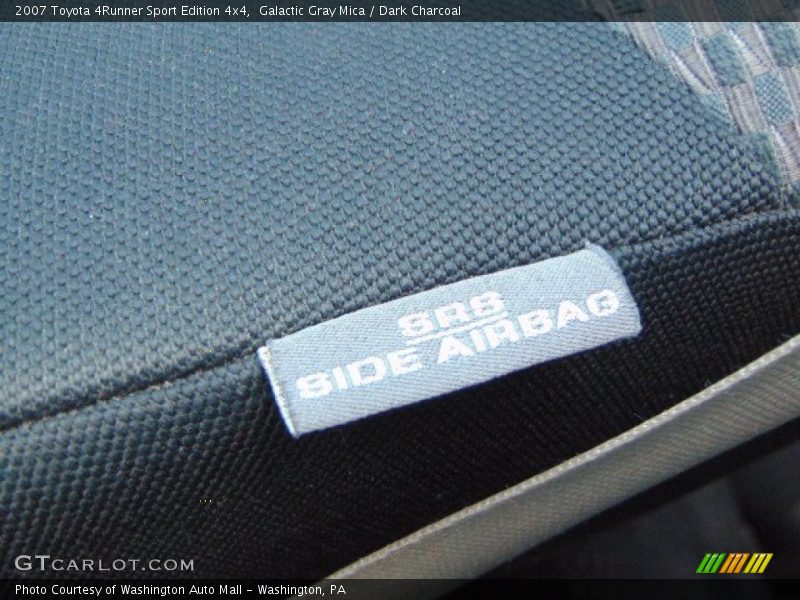 Galactic Gray Mica / Dark Charcoal 2007 Toyota 4Runner Sport Edition 4x4