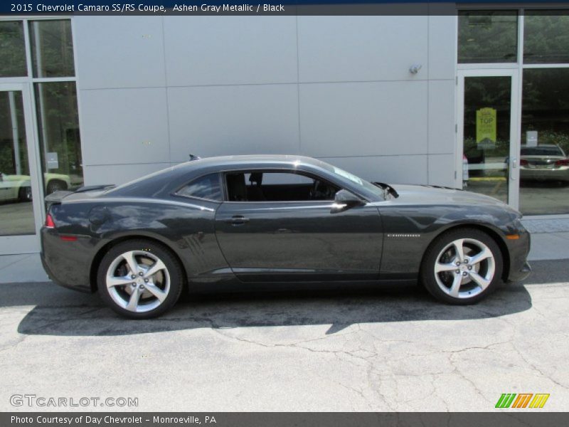 Ashen Gray Metallic / Black 2015 Chevrolet Camaro SS/RS Coupe