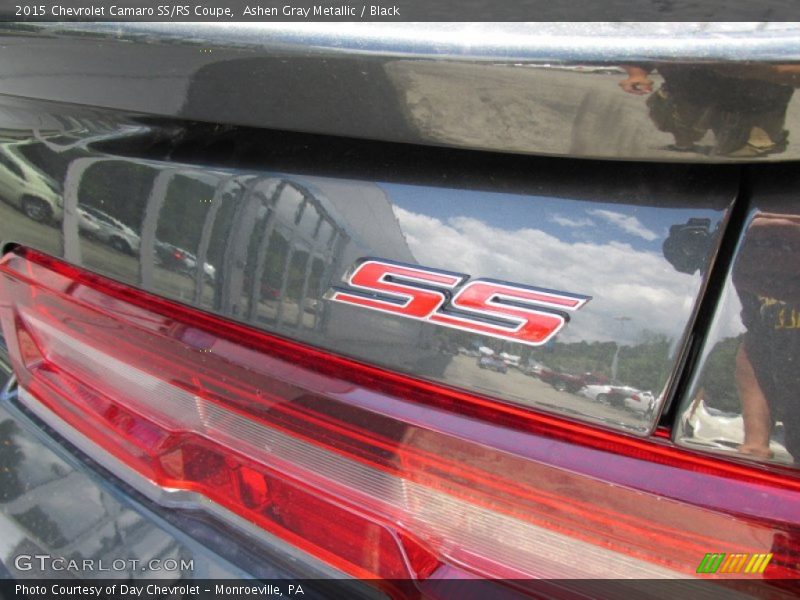 Ashen Gray Metallic / Black 2015 Chevrolet Camaro SS/RS Coupe
