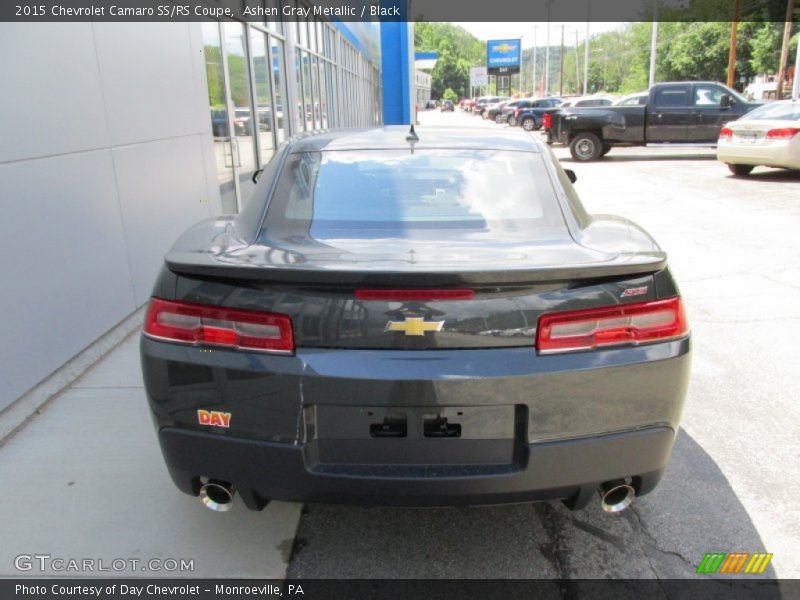 Ashen Gray Metallic / Black 2015 Chevrolet Camaro SS/RS Coupe