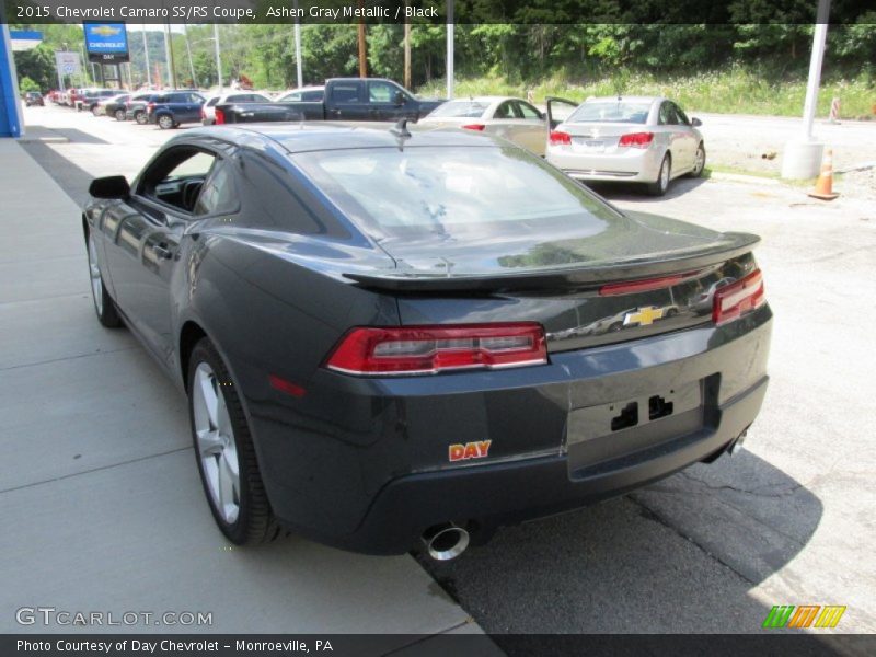 Ashen Gray Metallic / Black 2015 Chevrolet Camaro SS/RS Coupe
