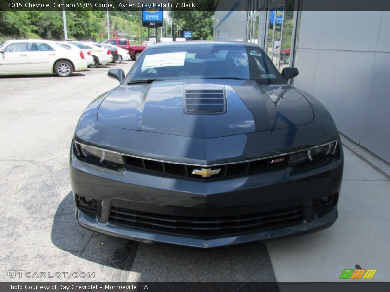 Ashen Gray Metallic / Black 2015 Chevrolet Camaro SS/RS Coupe
