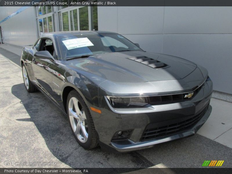 Ashen Gray Metallic / Black 2015 Chevrolet Camaro SS/RS Coupe