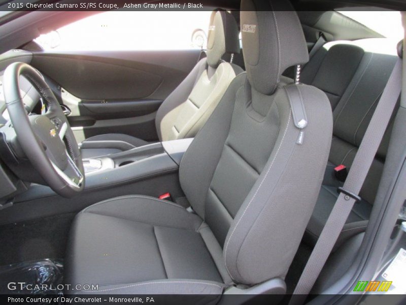 Ashen Gray Metallic / Black 2015 Chevrolet Camaro SS/RS Coupe
