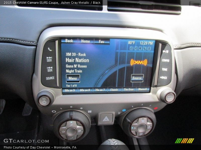 Ashen Gray Metallic / Black 2015 Chevrolet Camaro SS/RS Coupe