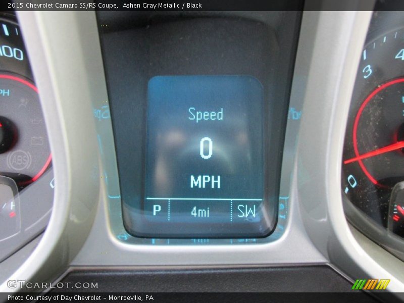 Ashen Gray Metallic / Black 2015 Chevrolet Camaro SS/RS Coupe