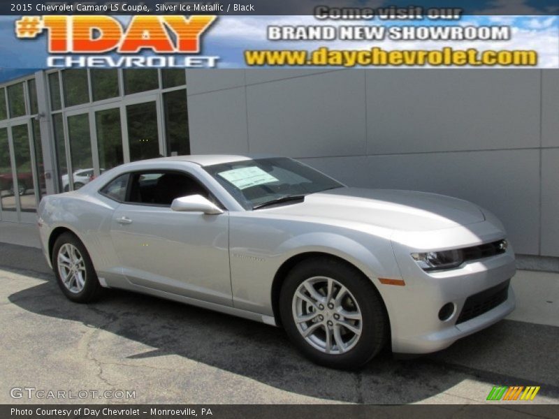 Silver Ice Metallic / Black 2015 Chevrolet Camaro LS Coupe