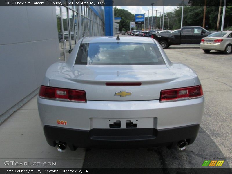 Silver Ice Metallic / Black 2015 Chevrolet Camaro LS Coupe
