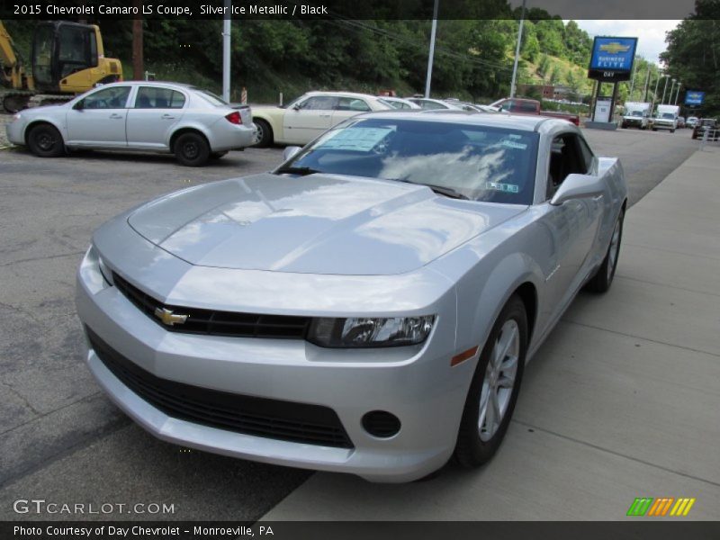 Silver Ice Metallic / Black 2015 Chevrolet Camaro LS Coupe