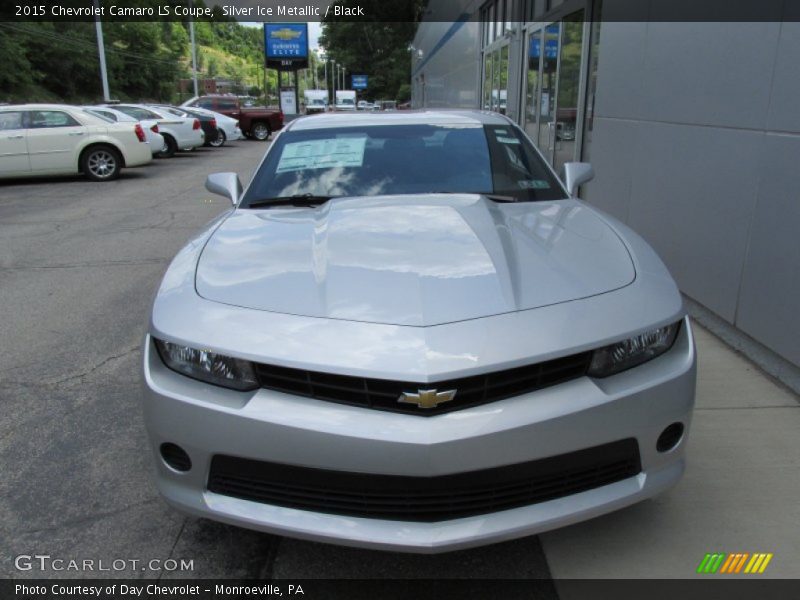 Silver Ice Metallic / Black 2015 Chevrolet Camaro LS Coupe