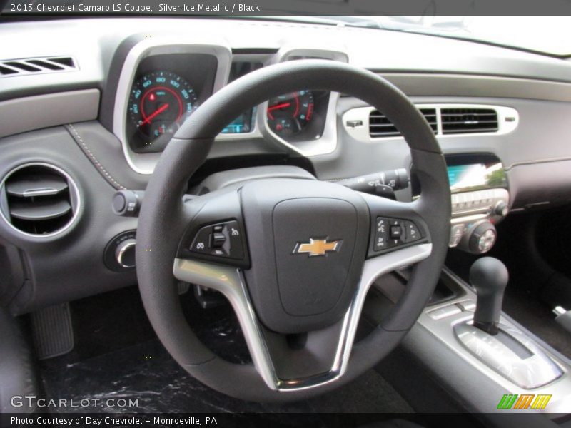 Silver Ice Metallic / Black 2015 Chevrolet Camaro LS Coupe