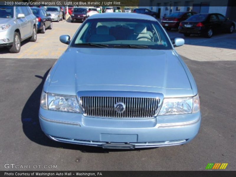 Light Ice Blue Metallic / Light Flint 2003 Mercury Grand Marquis GS