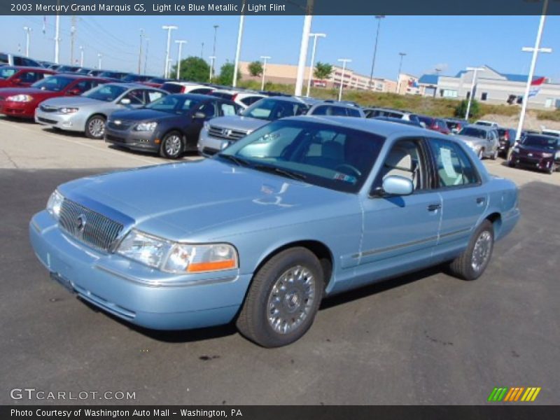 Light Ice Blue Metallic / Light Flint 2003 Mercury Grand Marquis GS