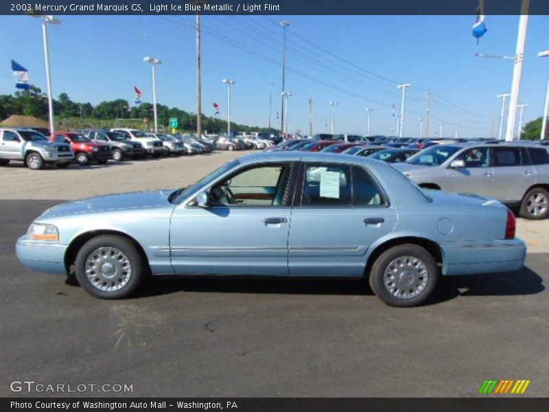 Light Ice Blue Metallic / Light Flint 2003 Mercury Grand Marquis GS