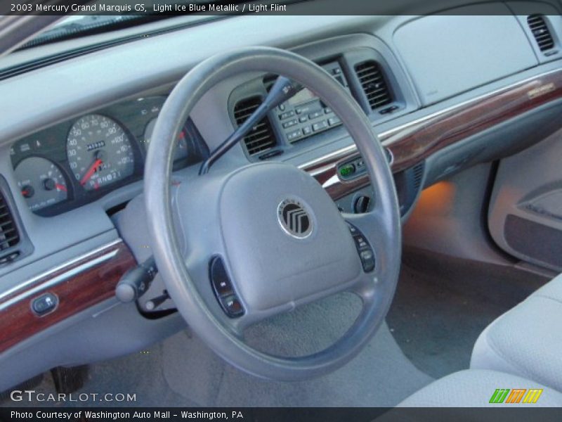 Light Ice Blue Metallic / Light Flint 2003 Mercury Grand Marquis GS