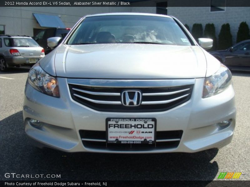 Alabaster Silver Metallic / Black 2012 Honda Accord EX-L V6 Sedan