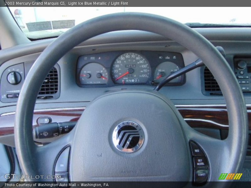 Light Ice Blue Metallic / Light Flint 2003 Mercury Grand Marquis GS