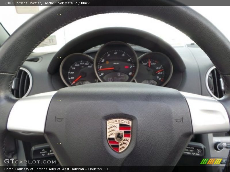 Arctic Silver Metallic / Black 2007 Porsche Boxster