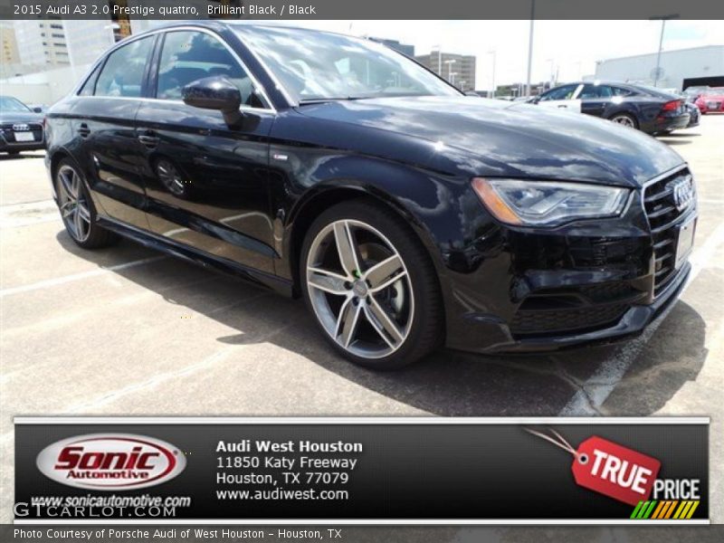 Brilliant Black / Black 2015 Audi A3 2.0 Prestige quattro