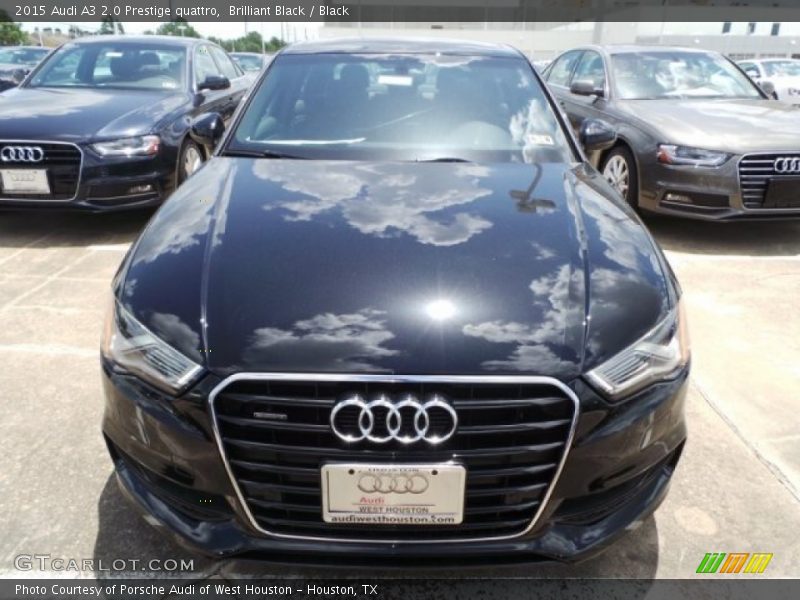 Brilliant Black / Black 2015 Audi A3 2.0 Prestige quattro