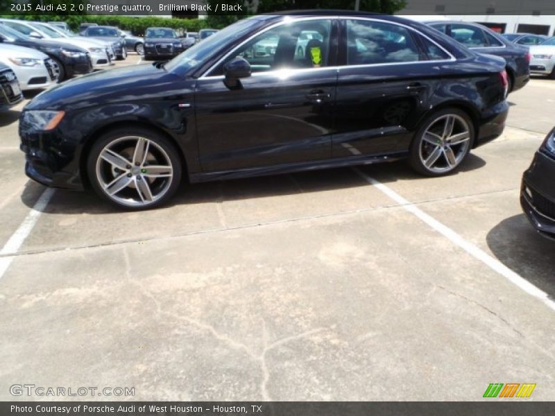 Brilliant Black / Black 2015 Audi A3 2.0 Prestige quattro