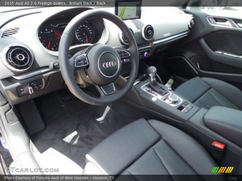  2015 A3 2.0 Prestige quattro Black Interior