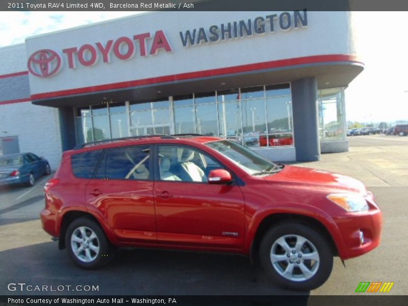 Barcelona Red Metallic / Ash 2011 Toyota RAV4 Limited 4WD