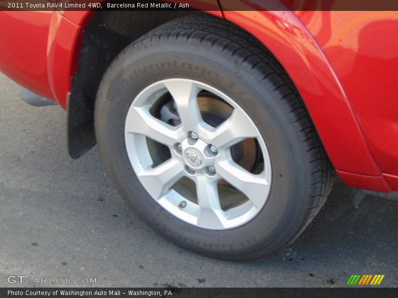 Barcelona Red Metallic / Ash 2011 Toyota RAV4 Limited 4WD