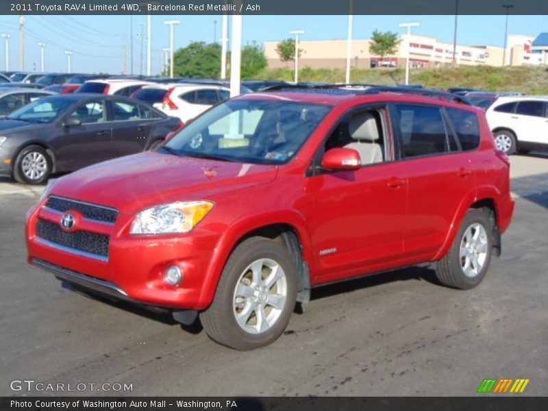 Barcelona Red Metallic / Ash 2011 Toyota RAV4 Limited 4WD