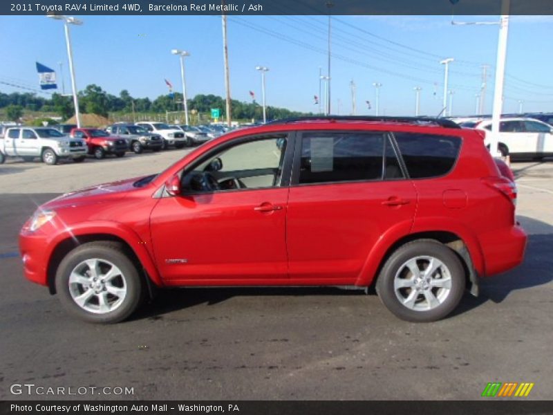 Barcelona Red Metallic / Ash 2011 Toyota RAV4 Limited 4WD