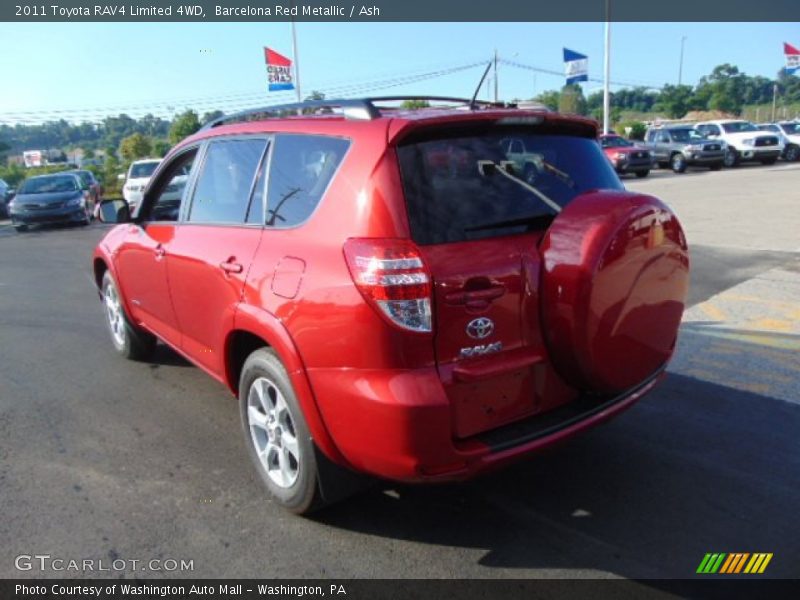 Barcelona Red Metallic / Ash 2011 Toyota RAV4 Limited 4WD