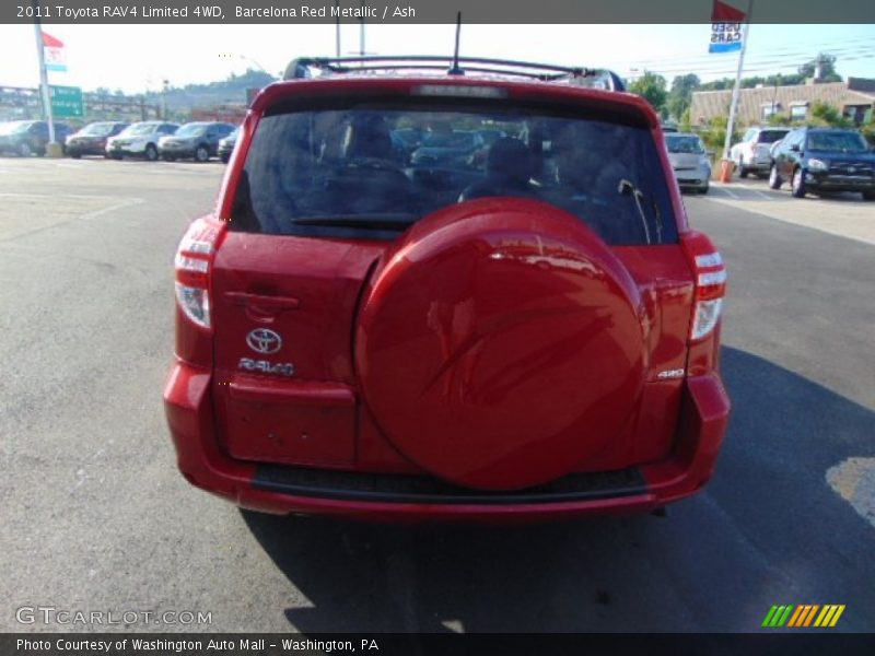 Barcelona Red Metallic / Ash 2011 Toyota RAV4 Limited 4WD