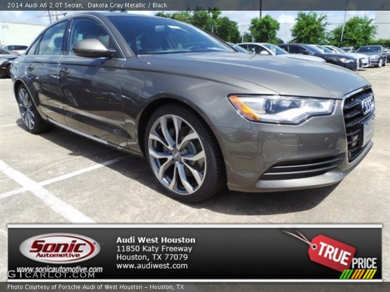 Dakota Gray Metallic / Black 2014 Audi A6 2.0T Sedan
