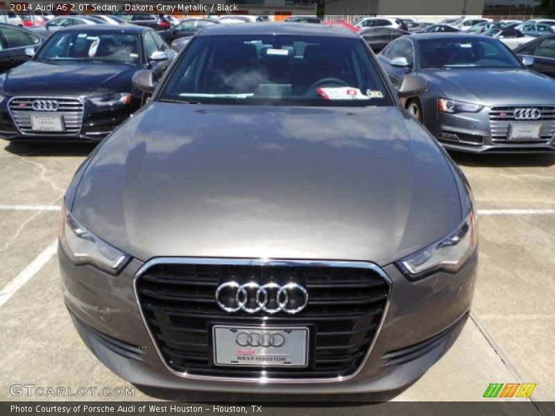 Dakota Gray Metallic / Black 2014 Audi A6 2.0T Sedan