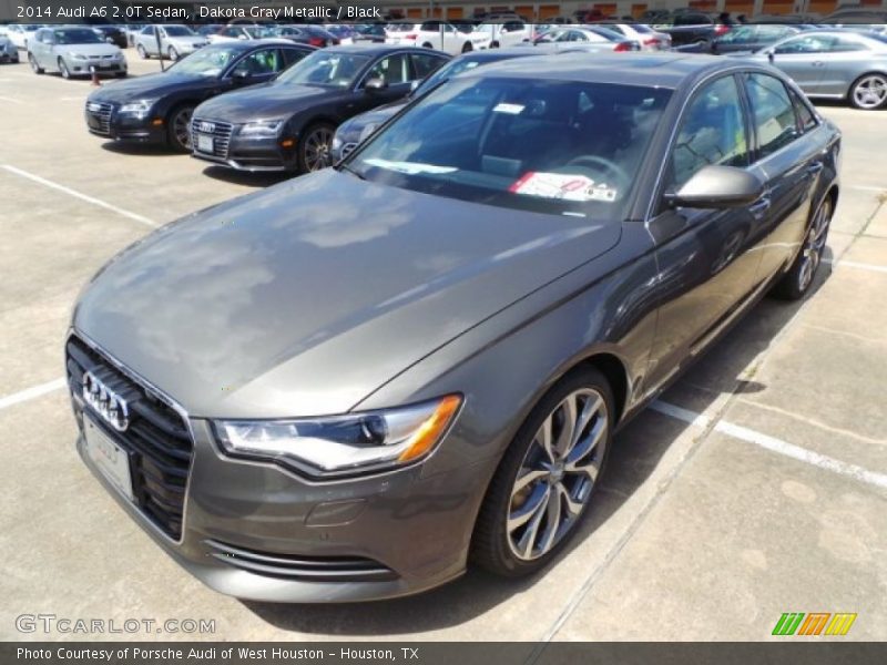 Dakota Gray Metallic / Black 2014 Audi A6 2.0T Sedan