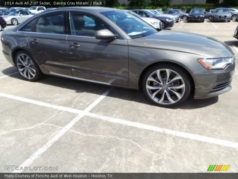 Dakota Gray Metallic / Black 2014 Audi A6 2.0T Sedan