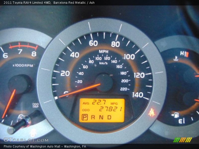 Barcelona Red Metallic / Ash 2011 Toyota RAV4 Limited 4WD