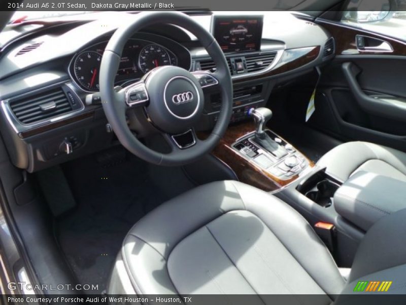 Dakota Gray Metallic / Black 2014 Audi A6 2.0T Sedan